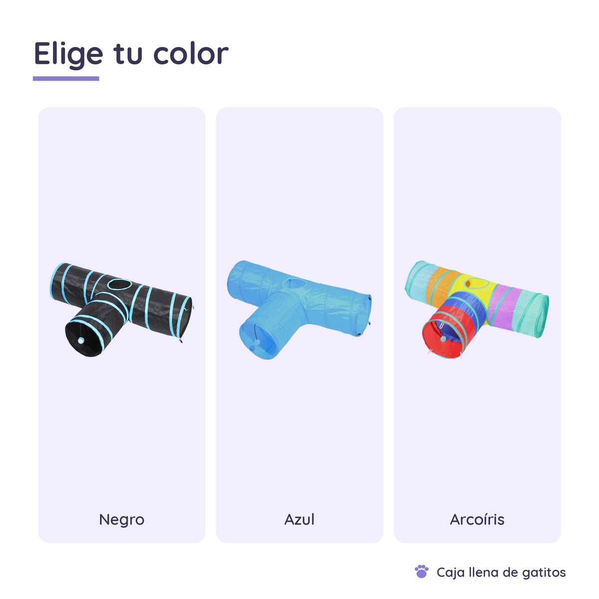 Túnel para Gatos de 3 Vías