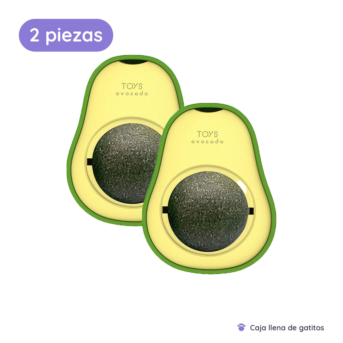 Juguete Aguacate con Bola de Catnip para Gatos