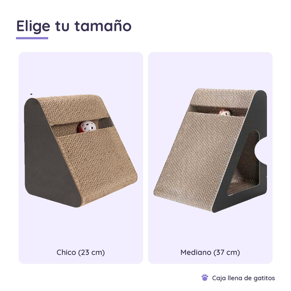 Rascador Triangular de Cartón para Gatos