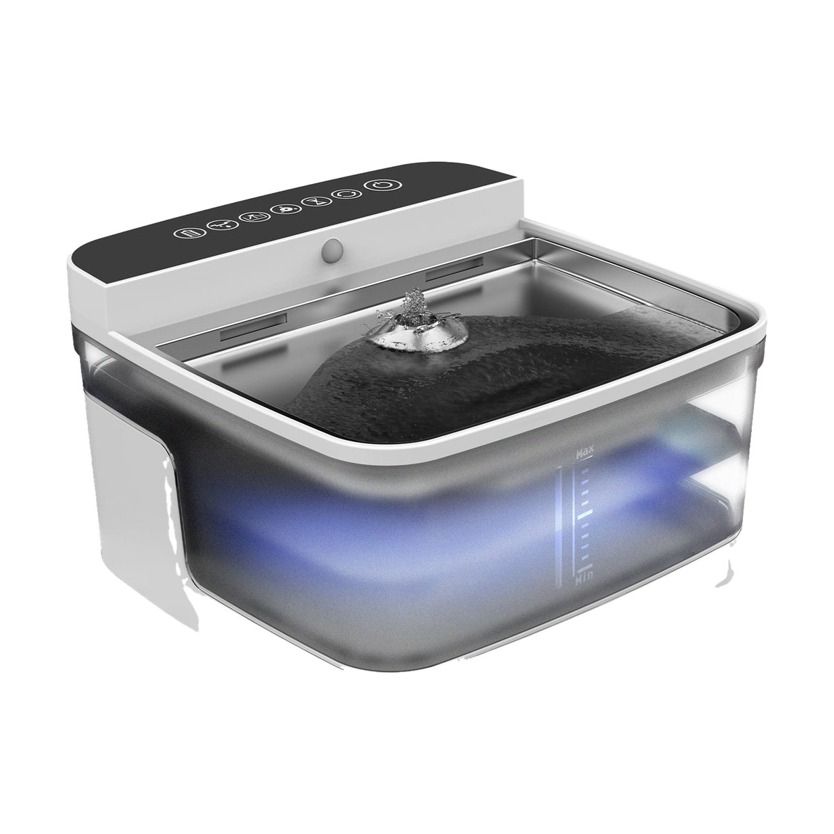 Fuente de Agua para Gatos 3.5 L con Sensor de Movimiento y Luz UV
