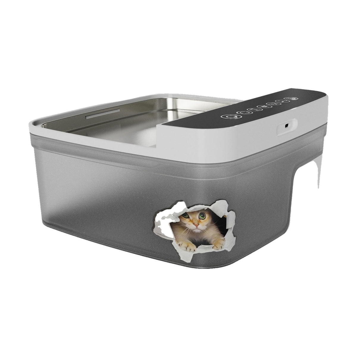 Fuente de Agua para Gatos 3.5 L con Sensor de Movimiento y Luz UV