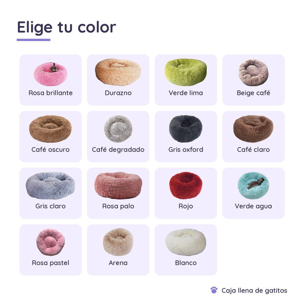 Cama Dona Afelpada para Gatos y Perros