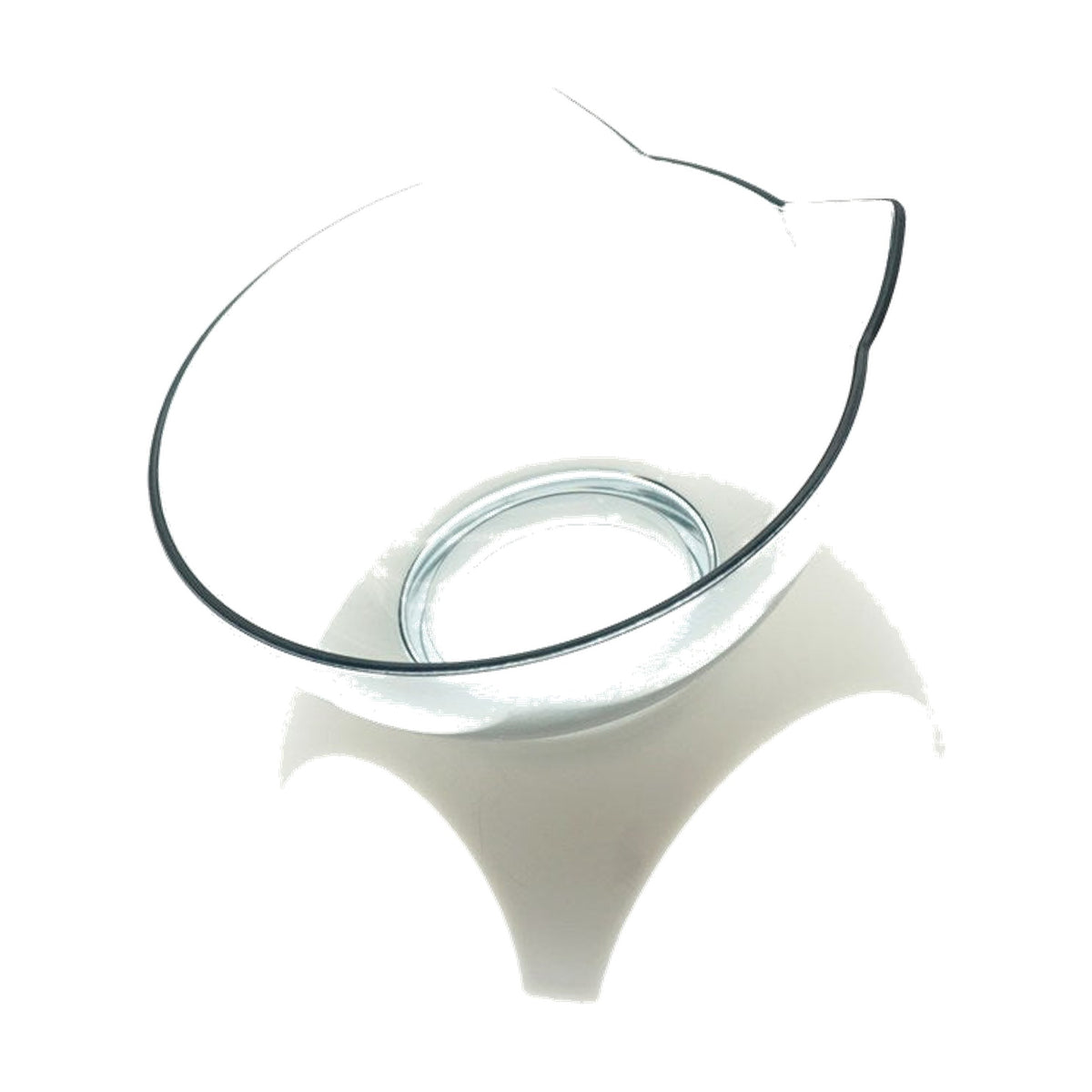 Comedero Elevado para Gatos con Plato Inclinado 15° en Forma de Gatito