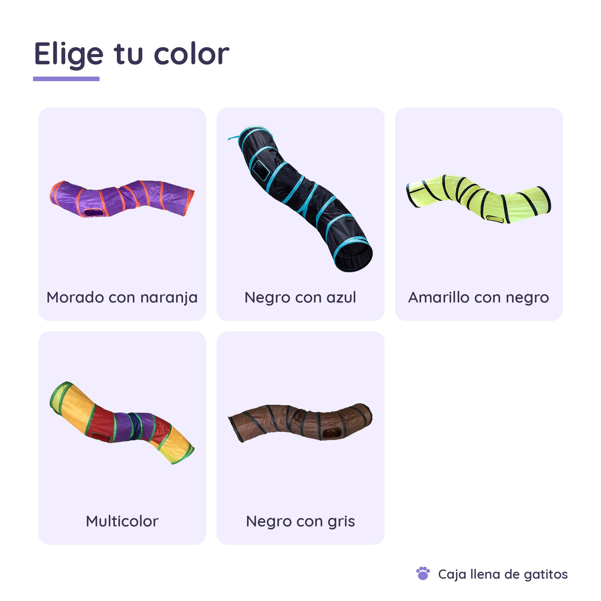 Túnel para Gatos en Forma de S